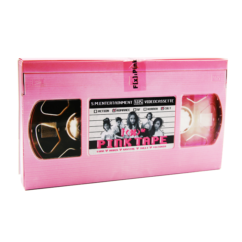 正版 F(X)组合专辑 pink tape 粉红录像带 CD+写真集+小卡 FX
