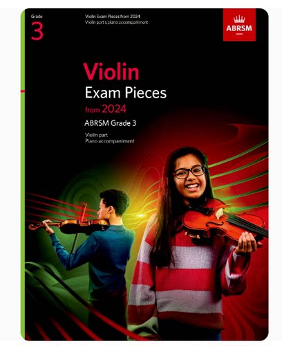 ABRSM2024新版英皇小提琴考级教材Violin Exam Pieces Grade3三级