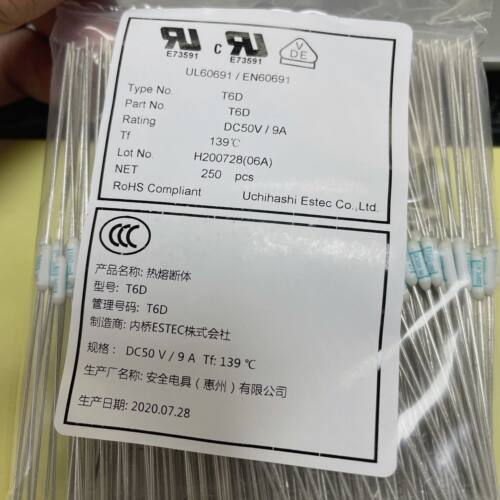 T6D139度电池专用温度保险丝
