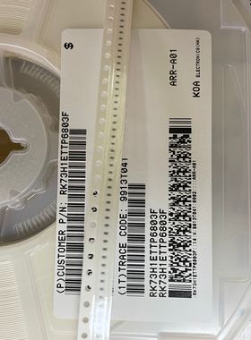 KOA RK73H1ETTP6803F 0402 680K 1%蓝色籽 进口车规贴片电阻直拍