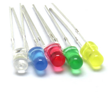 3mmLED灯 F3红绿黄蓝白 发光二极管LED元件包 5种各20只二极管包