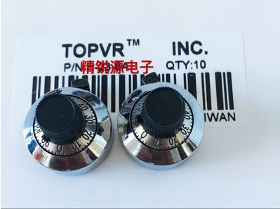 配套3590多圈电位器的刻度盘H-23-6A(TOPVR),计数旋钮,带锁紧