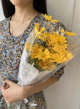 清新仿真小波斯菊艺术假花花束婚庆少女心拍照道具装饰摆件室内