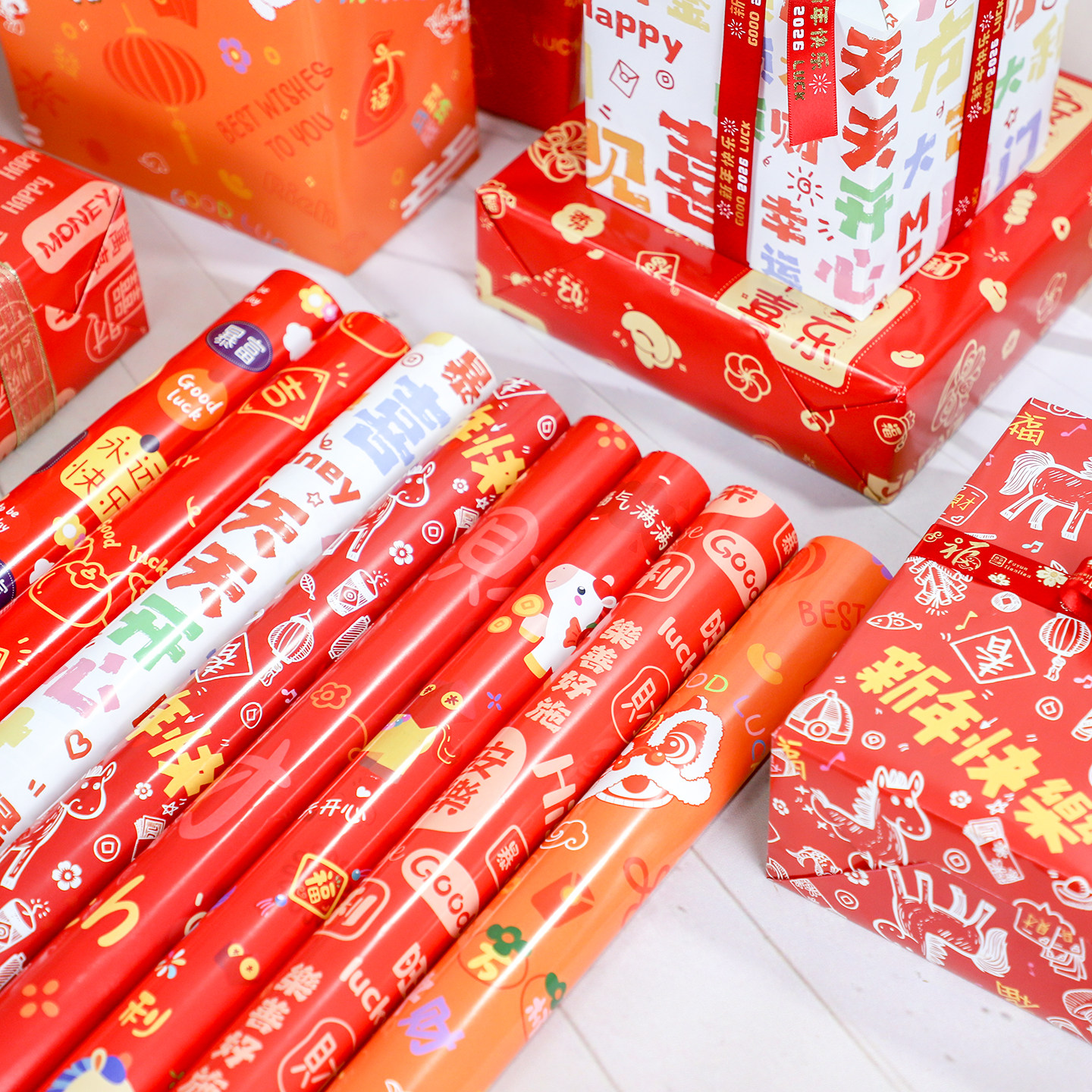 大张红色新年店庆年庆礼盒礼物包装纸生日礼品包装纸春节装饰彩纸,文具电教/文化用品/商务用品,包装纸/蜂窝纸,淘宝优惠券,粉丝福利购,淘宝优惠卷