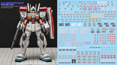 炎 GHOST版 HGUC 126 1/144 吉姆3 RGM-86R GM-III 高达 荧光水贴
