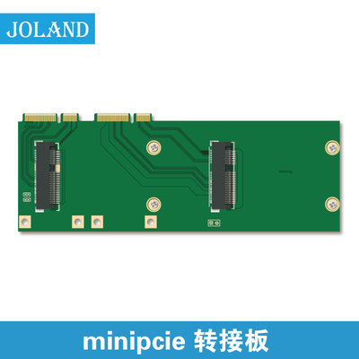 mikrotik双频千兆软路由网卡改装转接卡minipcie双接口转接卡