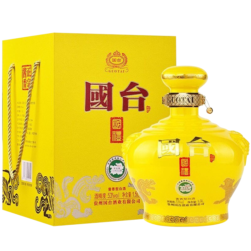 贵州国台白酒 国台国礼1.5L装 53度酱香型白酒