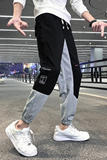 灰色2023秋装精神小伙九分裤男青年束脚运动卫裤潮K135-P65控98，男装休闲裤，电商A108
