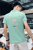 黑色2021街拍精神小伙修身polo衫男士短袖T恤PL51-P48控价68，男装Polo衫，电商A108