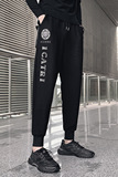 白色2023秋装男士九分裤青年束脚运动卫裤男潮K8008-P65控98，男装休闲裤，电商A108