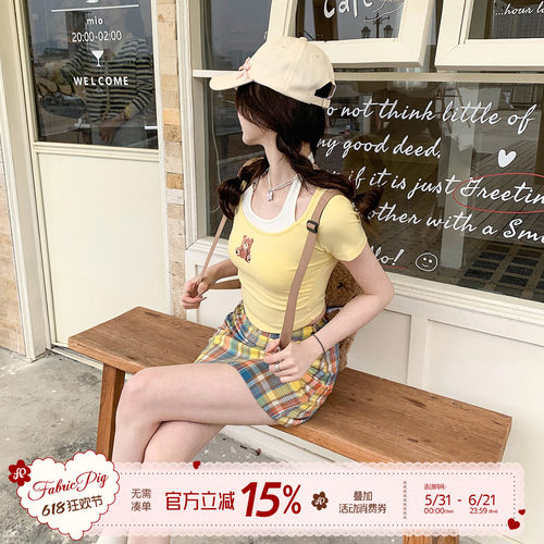 2025夏季多巴胺穿搭甜美套装