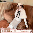 都市甜心 织物猪 千金风波点连衣裙miu系斗篷长裙 直播间专属