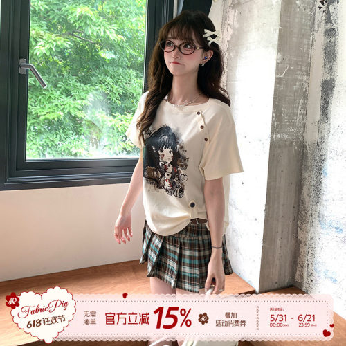 显瘦JK裙织物猪少女2024年夏