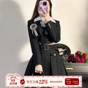 织物猪 三年A班 学院风西装制服JK套装女美式辣妹短裙三件套