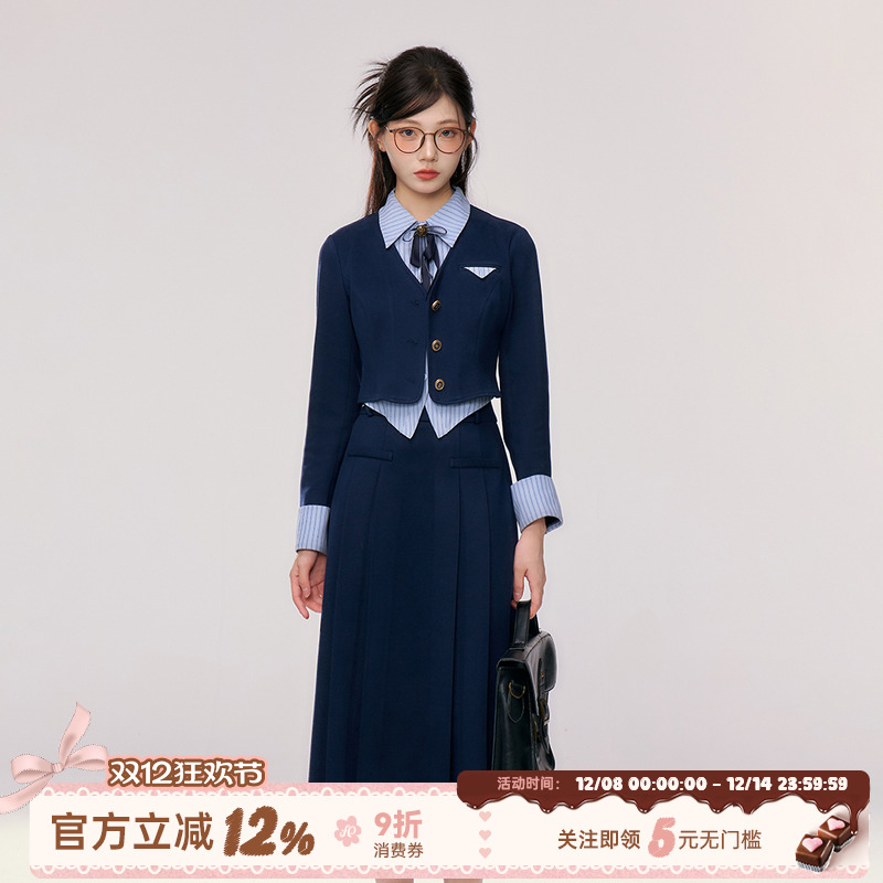 正装制服学院风套装女冬季