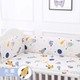纯棉婴儿床床围防撞可拆洗儿童宝宝卡通拼接软包围栏床上用品套件