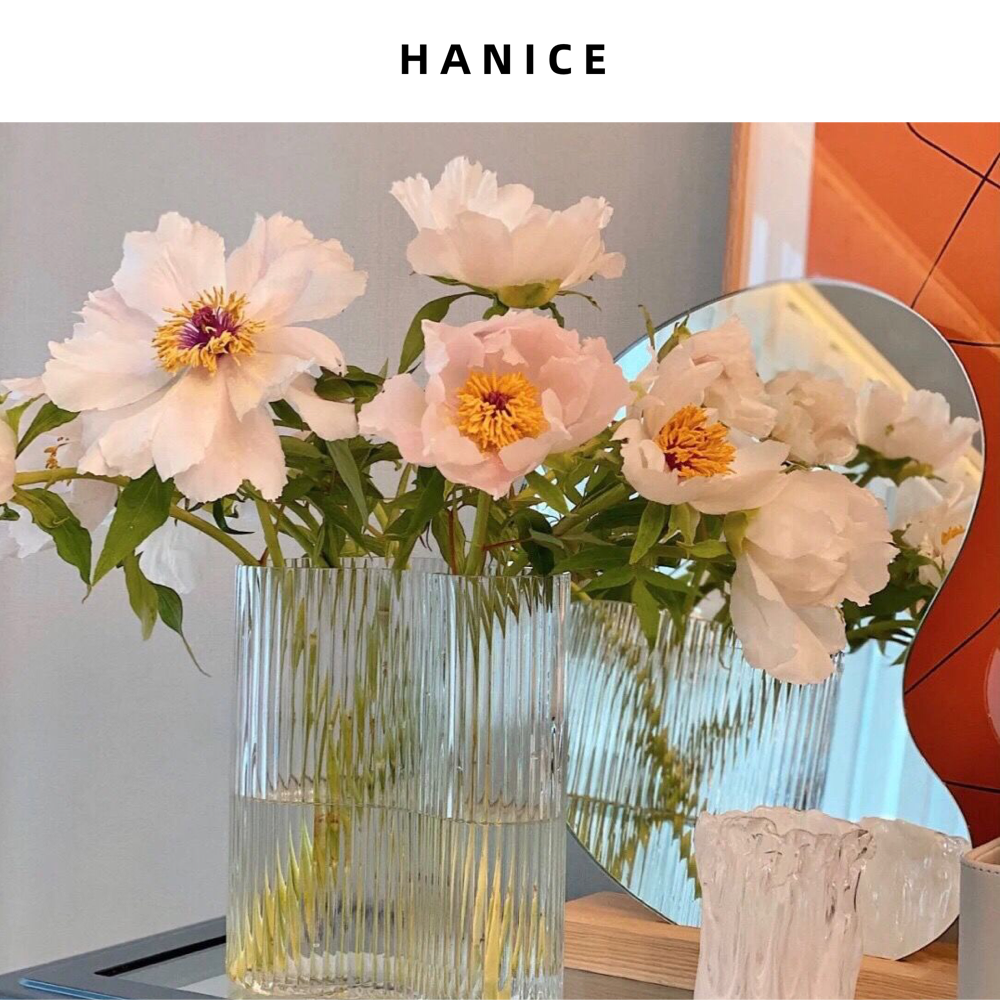 hanice北欧风玻璃餐桌玄关摆件