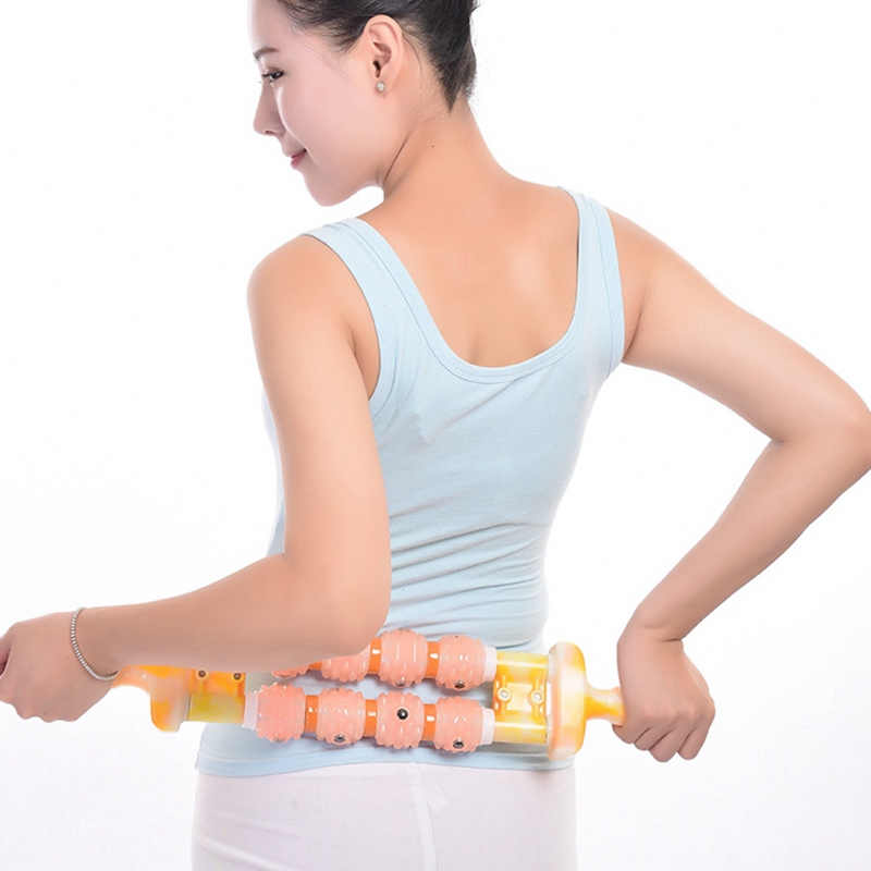 神悦魔力滚轮磁疗按摩棒器背部颈椎腰椎腿部保健经络包邮硅胶敲打