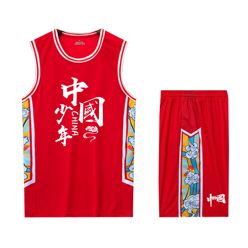 儿童篮球服套装夏季速干短袖球衣