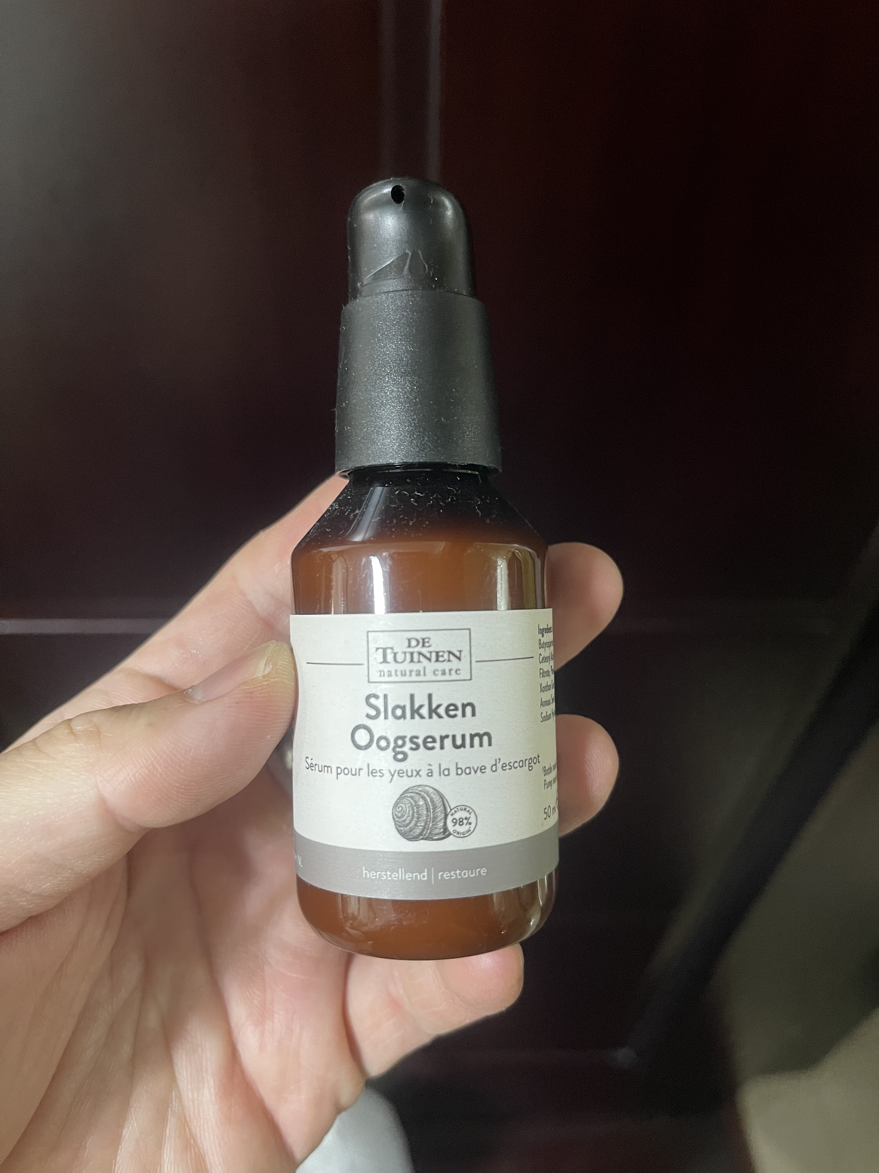 现货/进口De Tuinen荷兰花园店蜗牛眼部精华凝胶眼霜/抗皱除巴