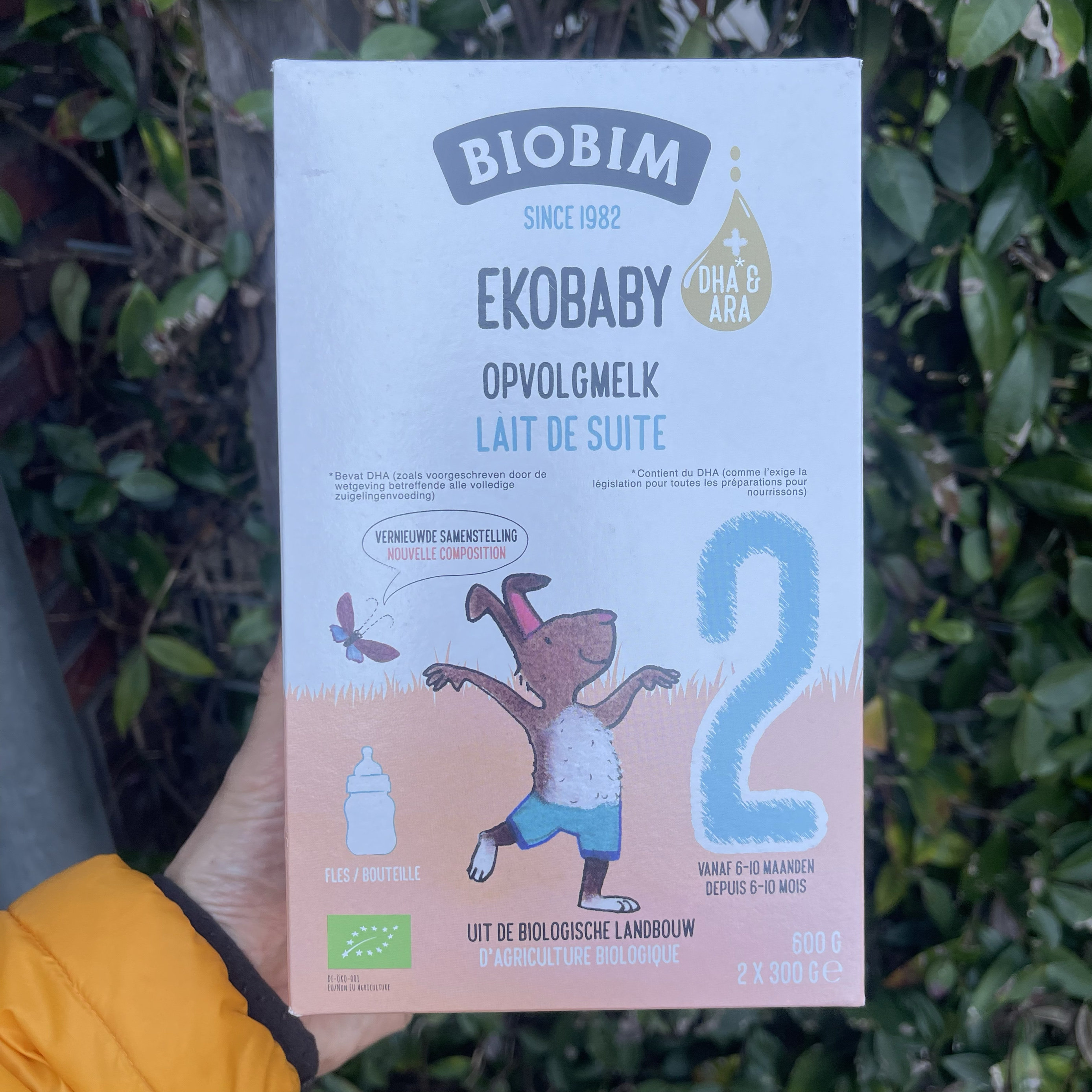 荷兰直邮原装进口代购Ekobaby爱荷美百牧元2段婴幼儿有机奶粉