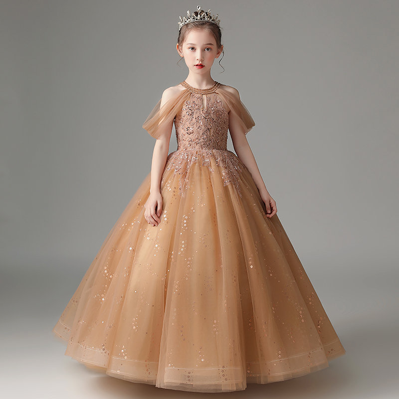 儿童礼服公主裙生日花婚纱洋气