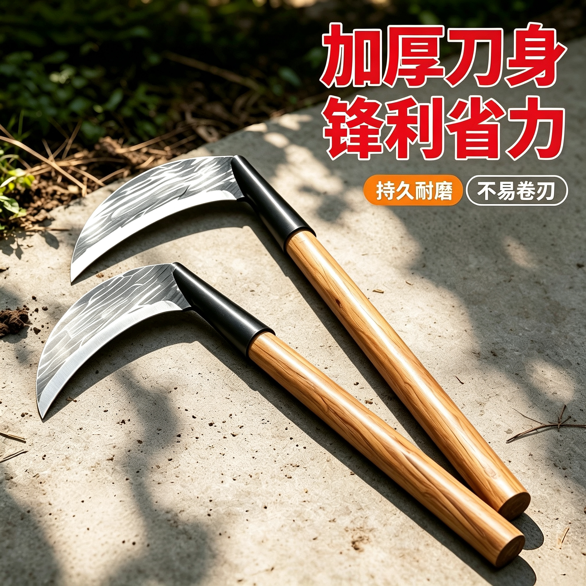 【热卖爆款】锰钢割草镰