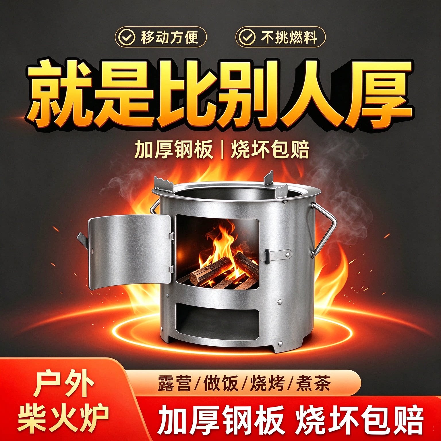 【加厚N0.1】柴火炉灶