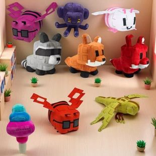 跨境新品种植花园Grow a Garden毛绒玩具小浣熊赤狐棕色动物公仔