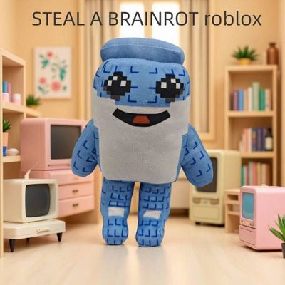 跨境新品STEAL A BRAINROT roblox 游戏周边毛绒玩偶公仔