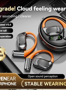 新款AI翻译蓝牙耳机M113不入耳超长续航无线挂耳式智能翻译APP