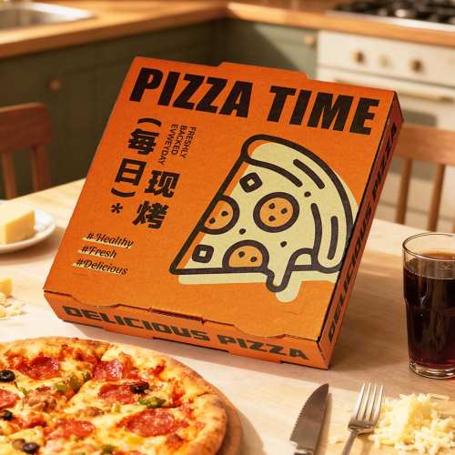 镀铝膜防油保温pizza纸盒