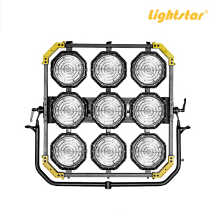 色温可调 摄影棚太空天灯 9头LED矩阵影视灯具 LIGHTMAN莱斯达