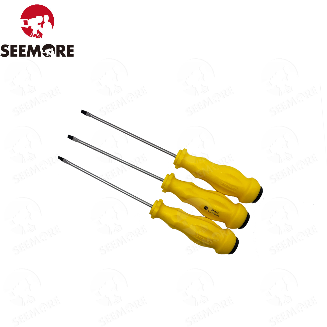 STANLEY史丹利 一字螺丝刀螺丝批 平口磁力起子 橡胶绝缘 3*100mm