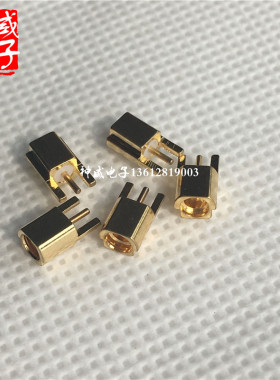MMCX-KE射频连接器盐雾48小时MMCX母三脚贴片式PCB线焊接侧贴插座