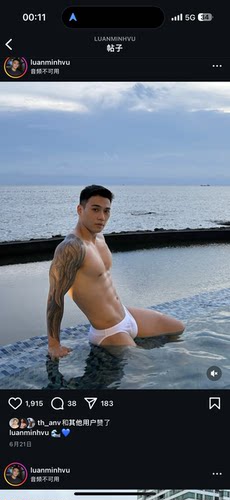 汪公子男士三角内裤性感低腰海滩度假游泳裤全包臀比基尼