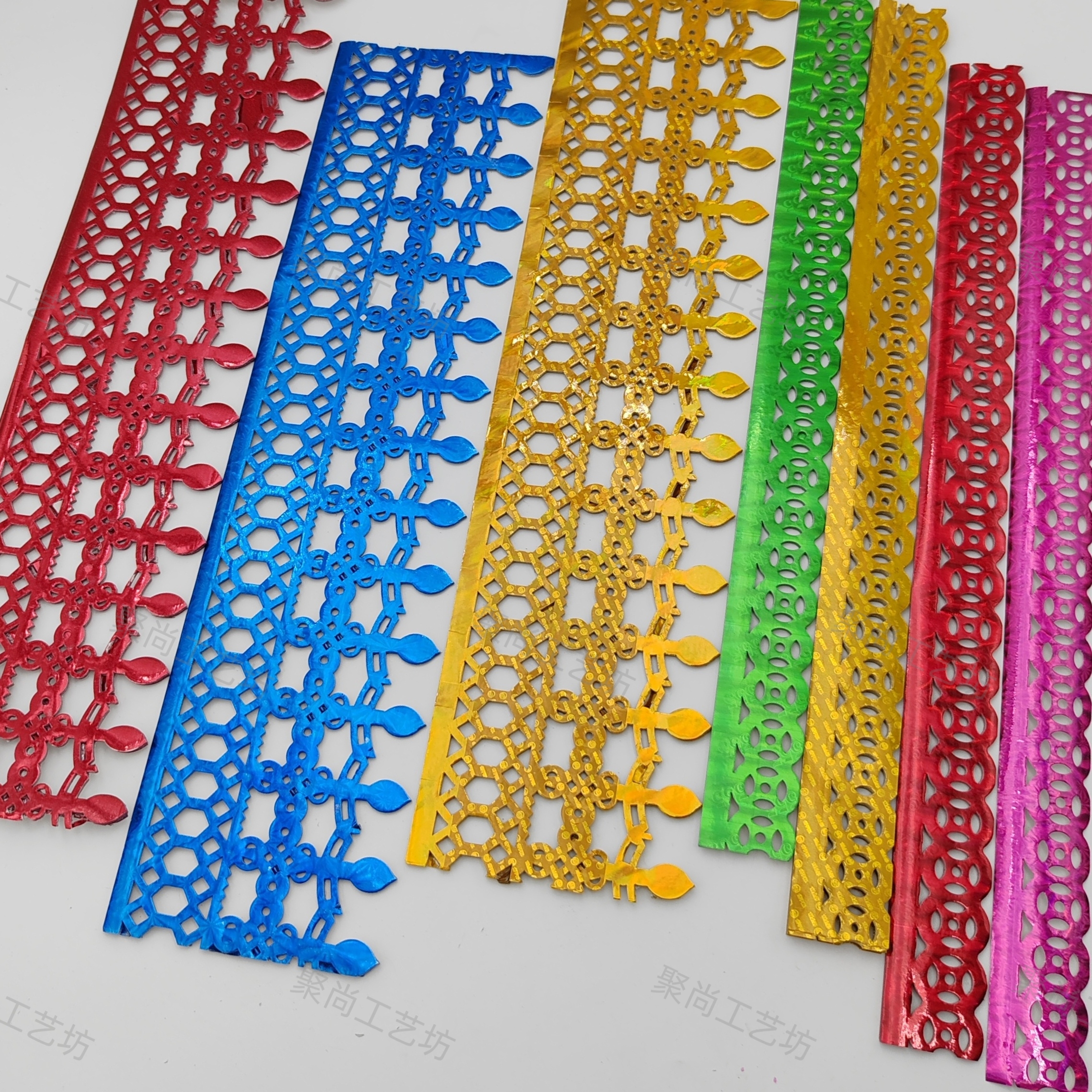 包邮潮汕手工纸品配件贴纸用品花边 手工纸活用品铜钱金厘条