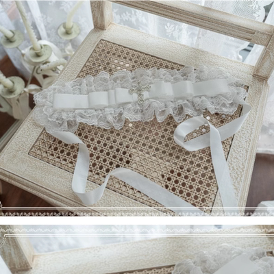 发带头纱蝴蝶结拖尾现货掉落