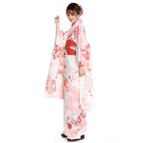 婚礼和服日本新款节庆成人礼正装振袖传统跨境画稿定位