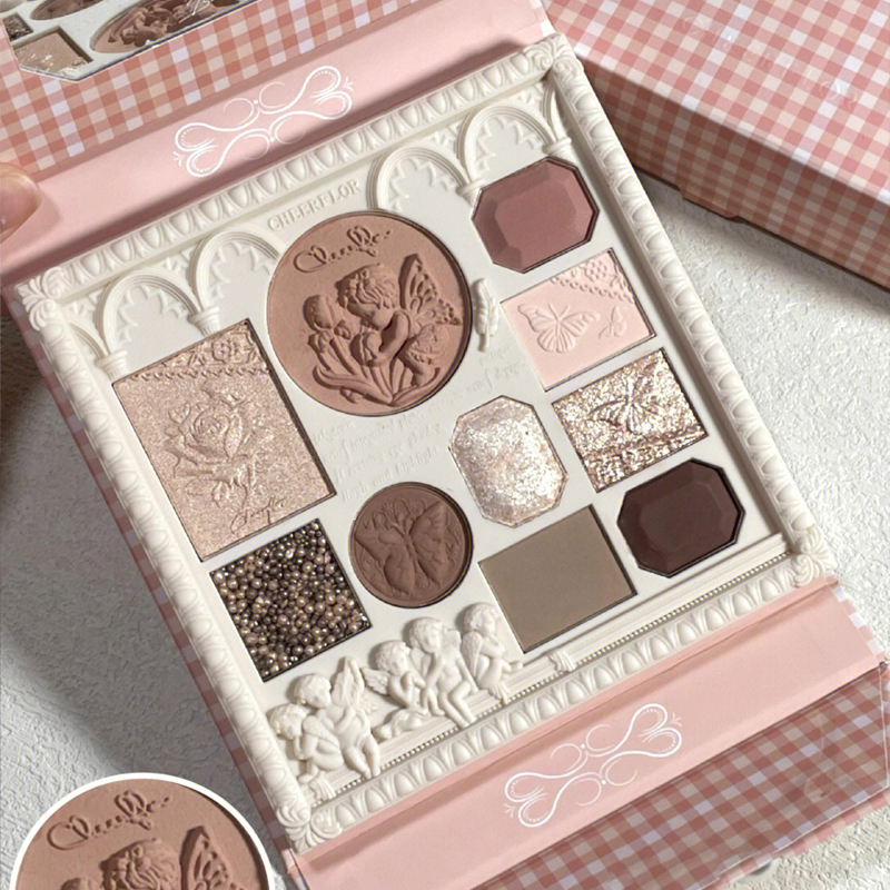 cheerflor天使浮雕眼影盘972日杂