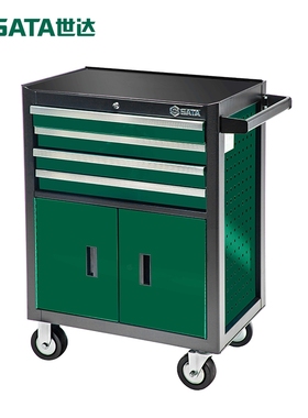 Sata/世达汽修工具车4抽屉小推车维修收纳架汽修车间移动柜95125