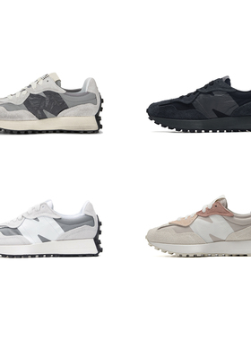 New Balance NB经典黑色V头鞋厚底男女复古运动休闲鞋U327WCD/WCA