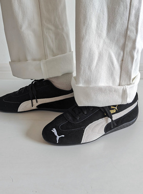 Puma彪马Speedcat赛车鞋男女薄底黑白红色低帮休闲鞋398846-01-02