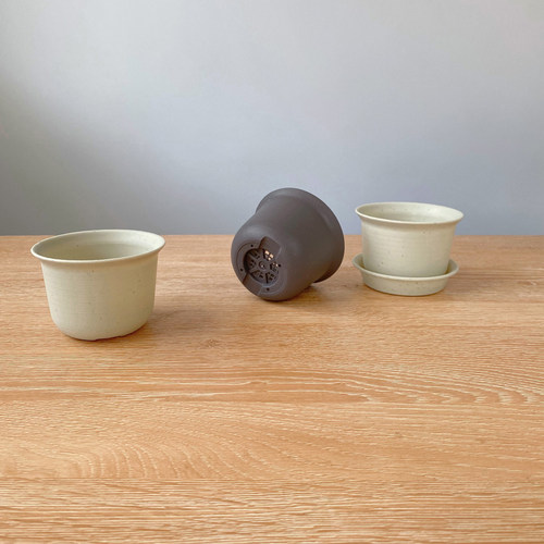 加厚矮钵圆盆圆形矮多肉盆