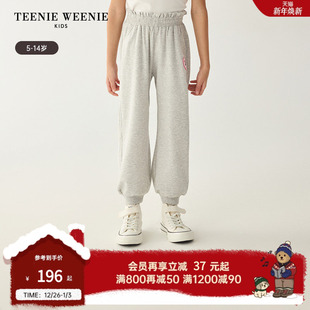 女童可爱休闲束口运动卫裤 TeenieWeenie 款 24夏季 Kids小熊童装