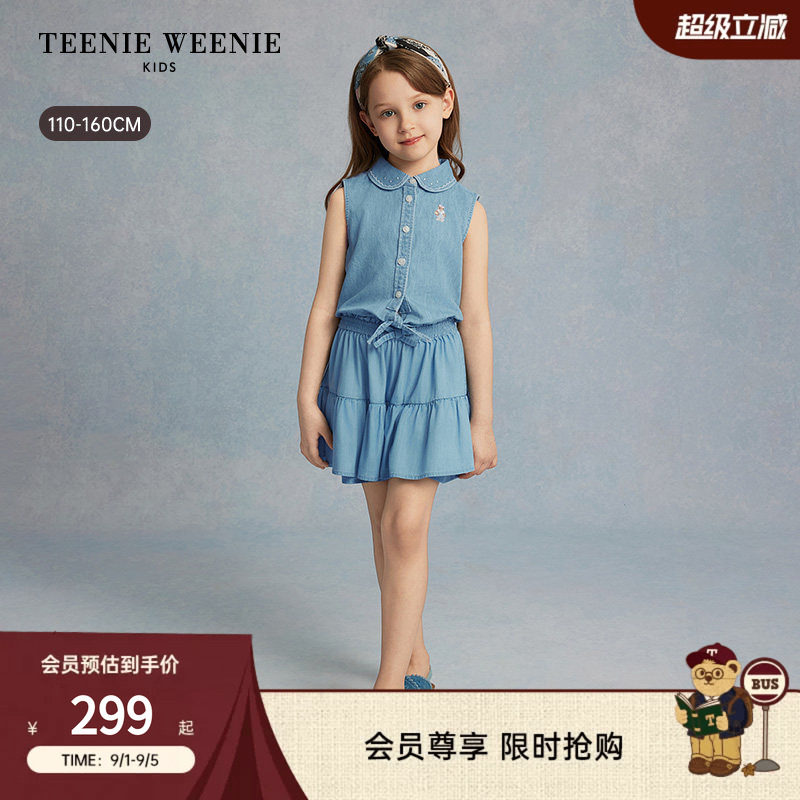 TeenieWeenieKids牛仔无袖衬衫图片