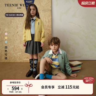 26春新款 男女童简约学院翻领夹克外套 Kids小熊童装 TeenieWeenie