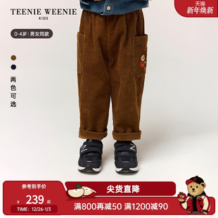 灯芯绒长裤 TeenieWeenie 秋冬男女宝宝时尚 25年新款 Kids小熊童装