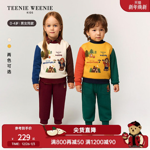 秋冬男女宝宝加绒鸳鸯袖 25年新款 卫衣 Kids小熊童装 TeenieWeenie