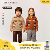 毛衣 25秋冬男女宝翻领费尔岛针织开衫 TeenieWeenie Kids小熊童装